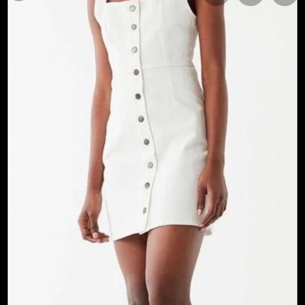 White urban jean dress